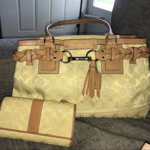 Coach purse and matching wallet.